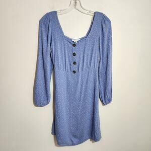 American Eagle outfitters NWT square neck mini dress‎ floral print woman size XS